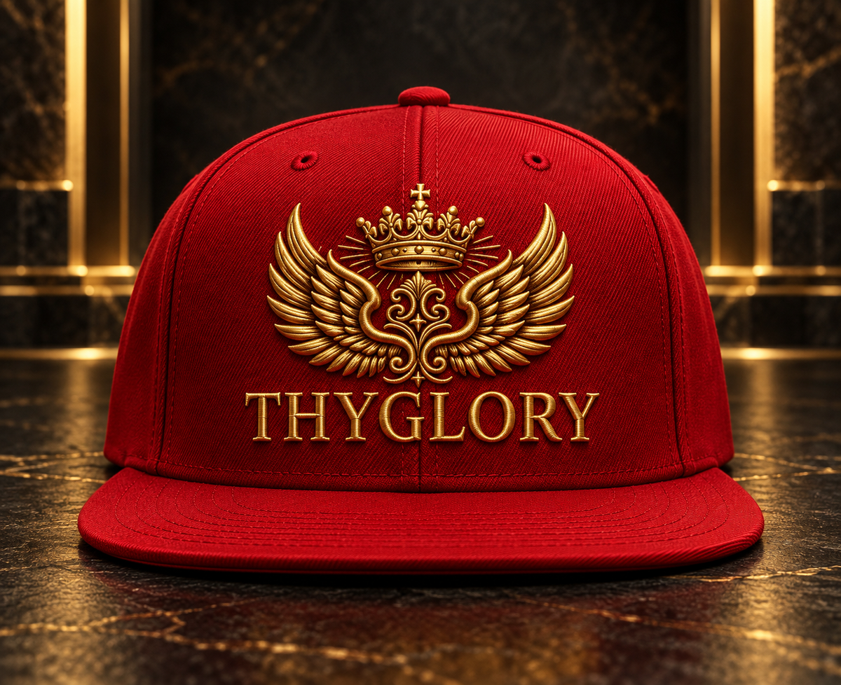 ThyGlory Red Snapback Hat — product image
