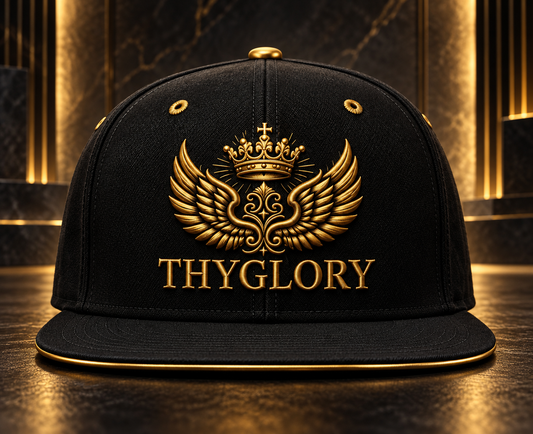 ThyGlory Black Snapback Hat — product image