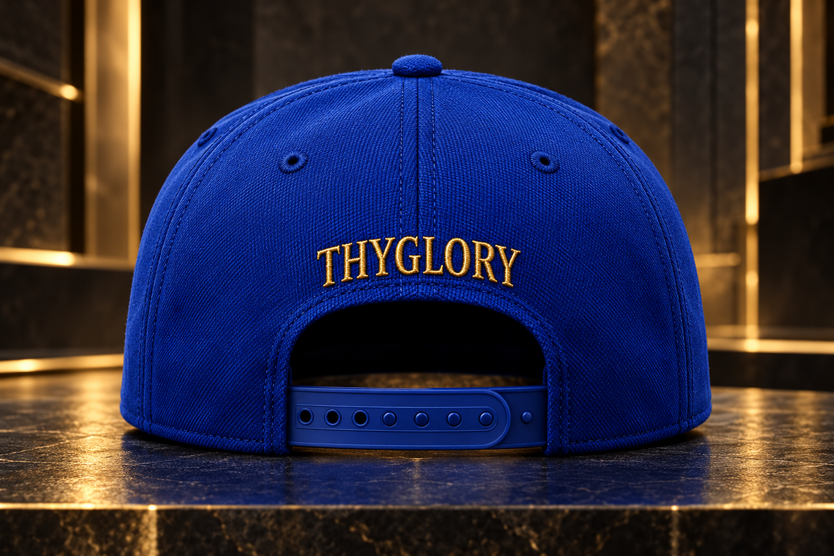 ThyGlory Blue Snapback Hat — additional product photograph