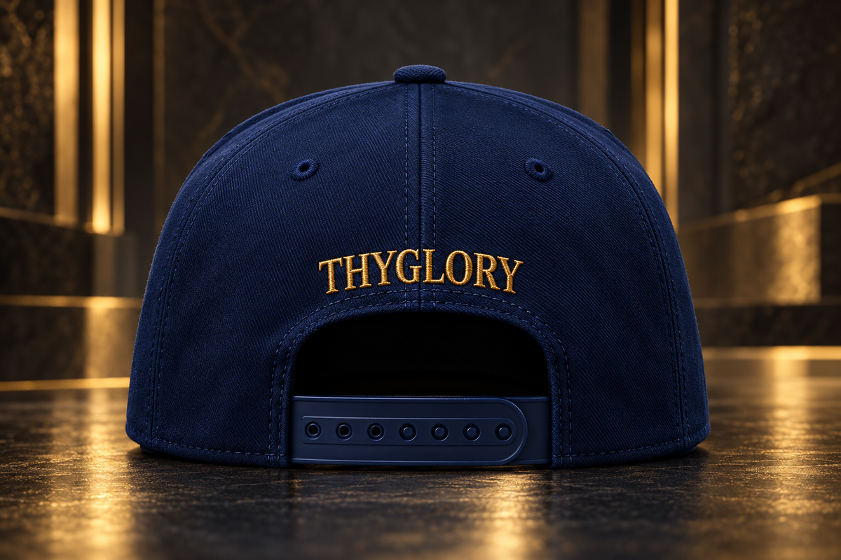 ThyGlory Blue Snapback Hat — additional product photograph