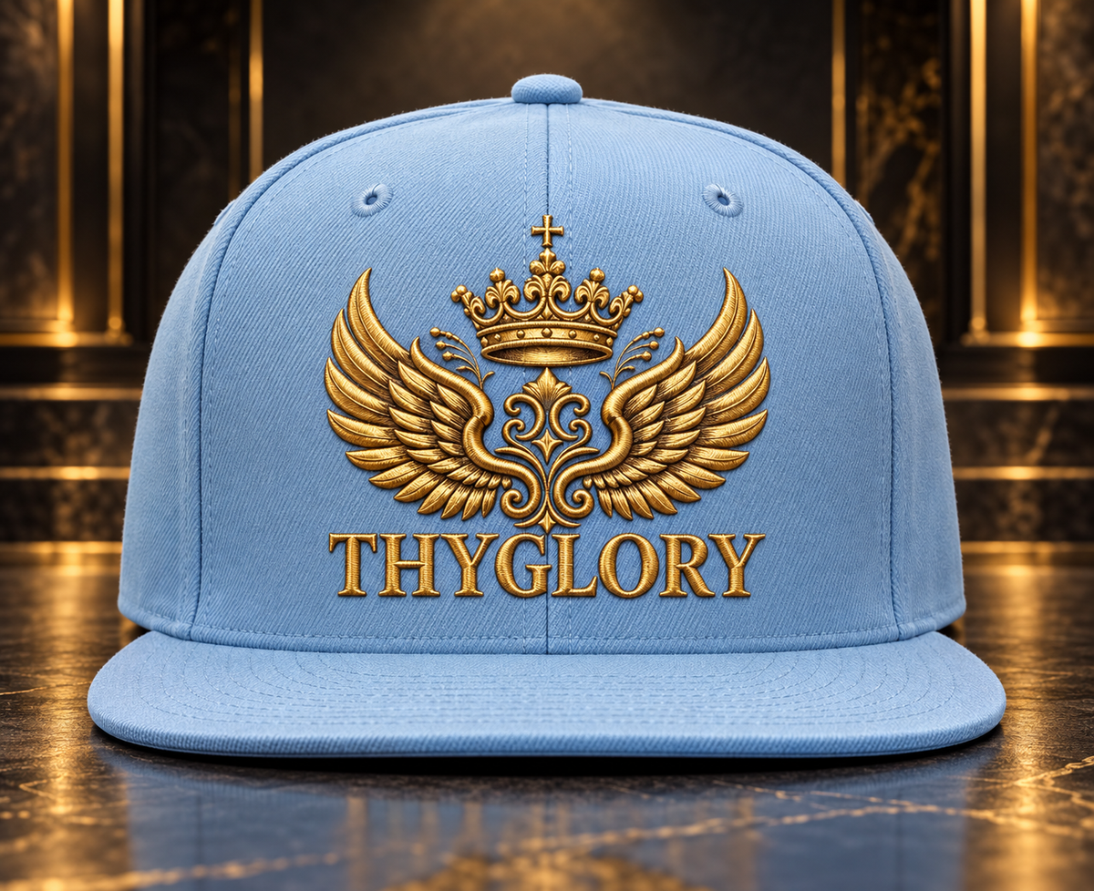 ThyGlory Light Blue Snapback Hat — product image