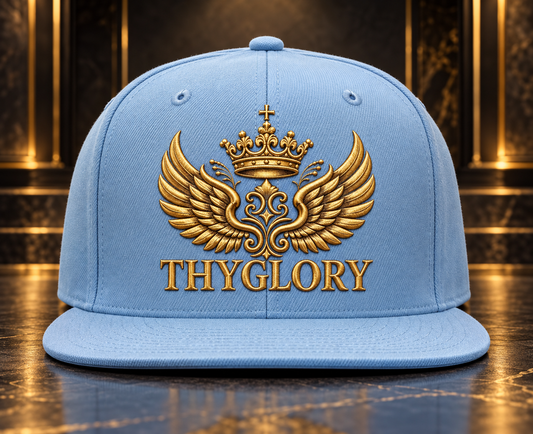 ThyGlory Light Blue Snapback Hat — product image