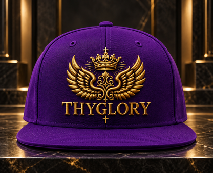 ThyGlory Purple Snapback Hat — product image