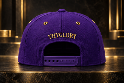 ThyGlory Purple Snapback Hat — additional product photograph