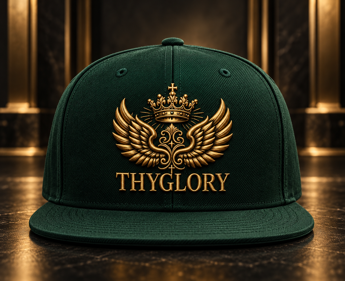 ThyGlory Dark Green Snapback Hat — product image